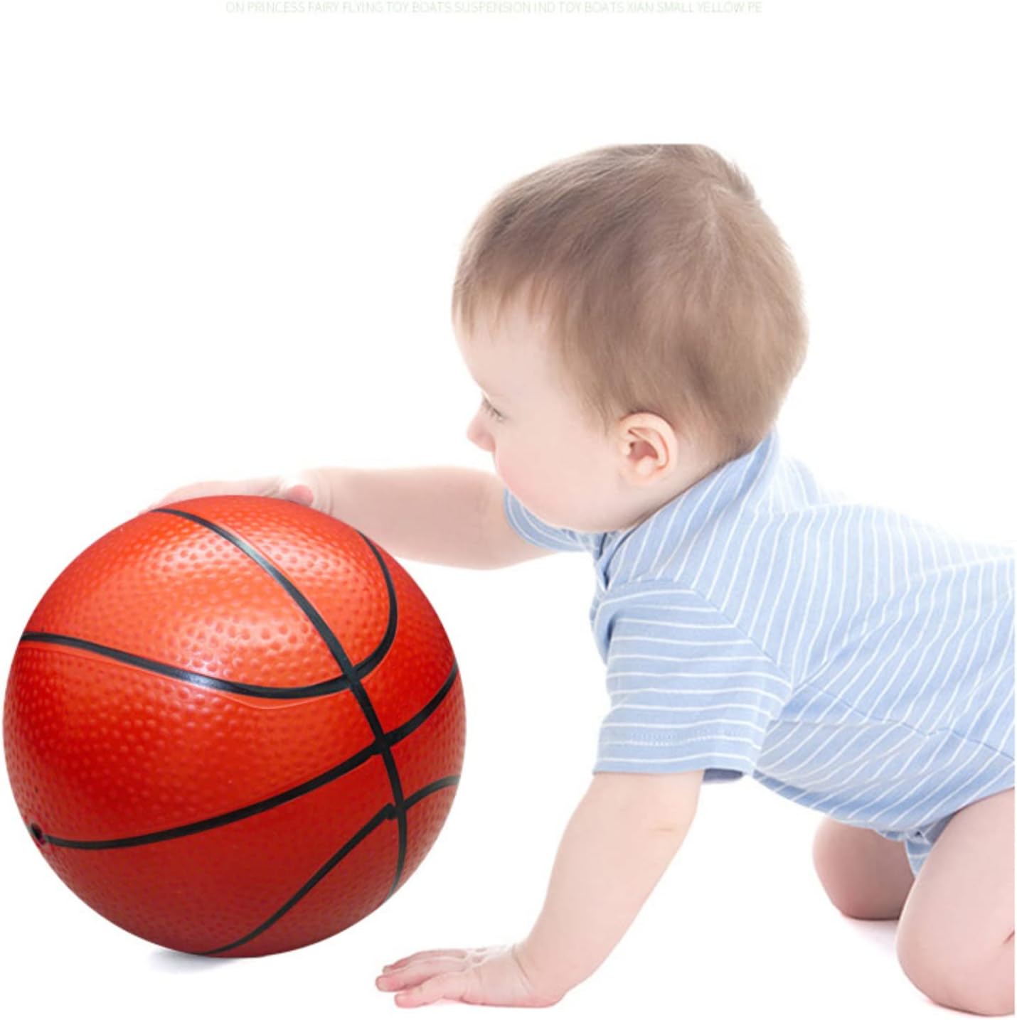 Soccer Basketball Football Small Sports Bouncy Balls with Hand Pump for Kids and Toddlers - (Pack of 3) 6-Inch Diameter Rubber Sport Ball Set for Fun Outdoors and Backyard Play