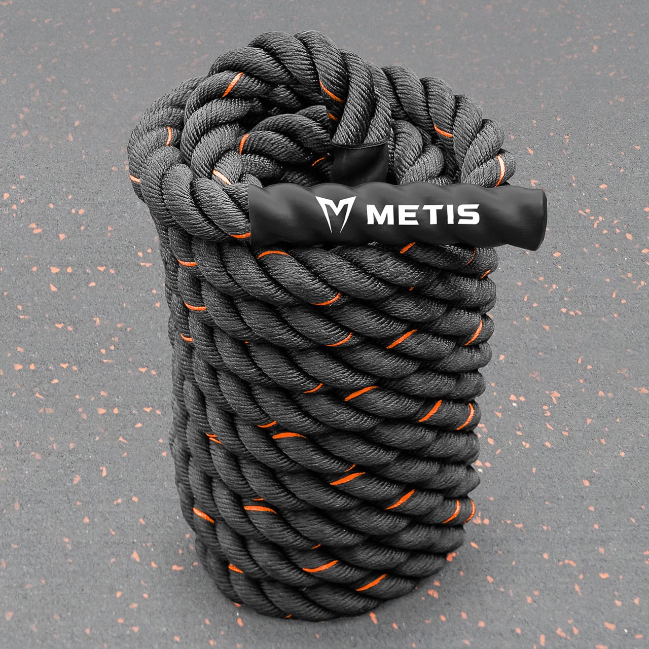 FORZA METIS Battle Ropes – Durable Fitness Ropes for Strength Training, 30ft/40ft/50ft Options – Ideal for Home Workouts & Gyms with Anti-Fray Handles