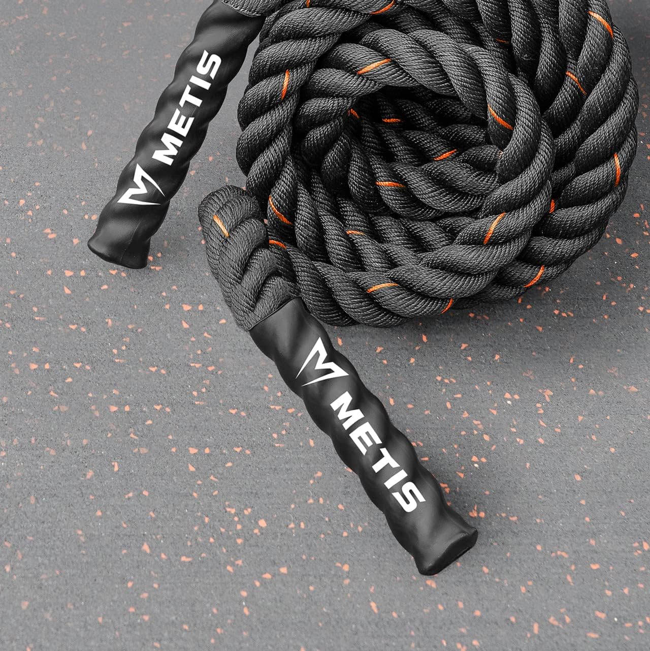 FORZA METIS Battle Ropes – Durable Fitness Ropes for Strength Training, 30ft/40ft/50ft Options – Ideal for Home Workouts & Gyms with Anti-Fray Handles